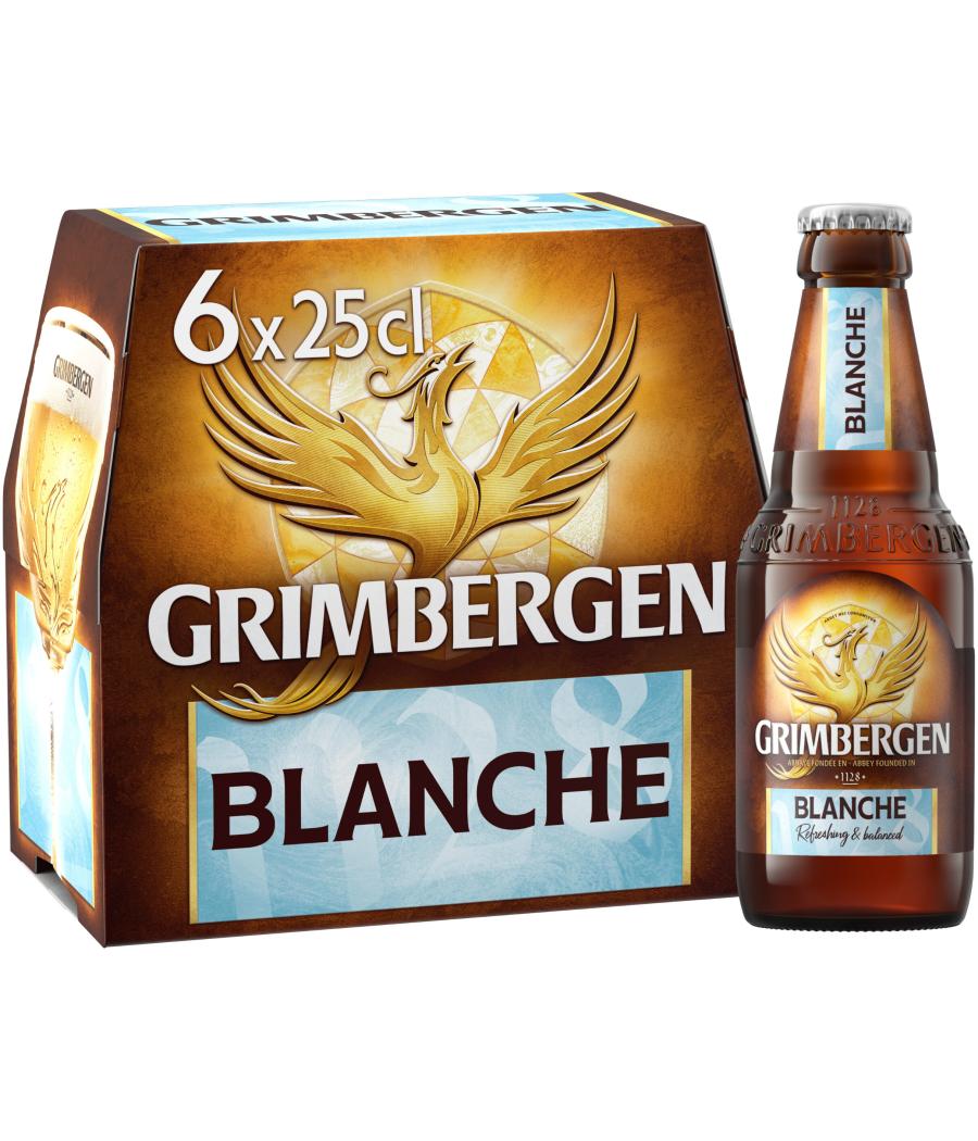 BIERE BLANCHE D'ABBAYE GRIMBERGEN  6X25CL