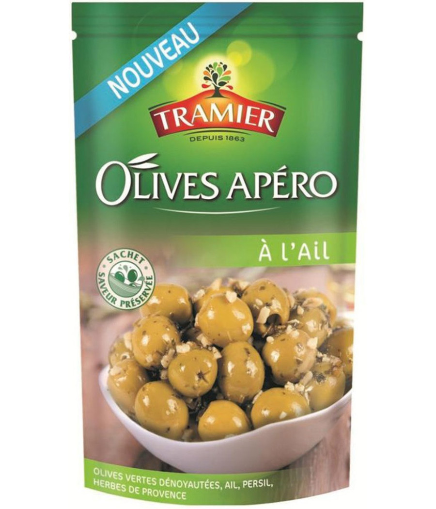 OLIVES APERO TRAMIER A L'AIL 150G