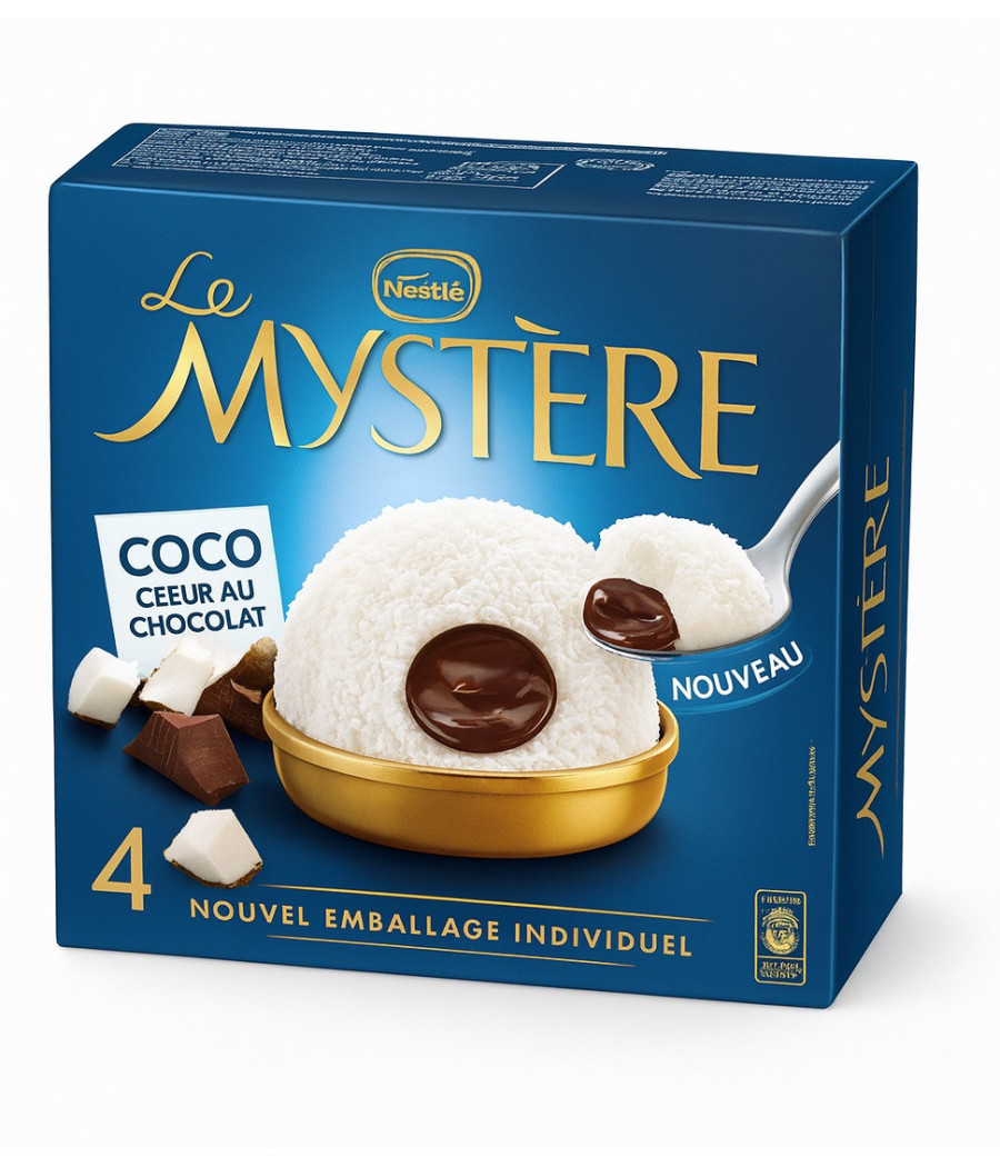 GLACE MYSTERE COCO COEUR CHOCOLAT NESTLE 328G