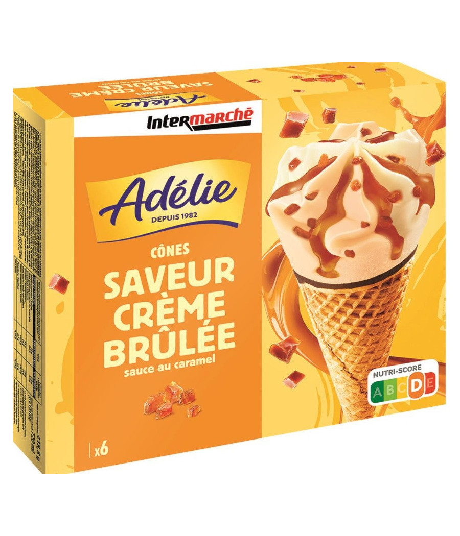 GLACE SAVEUR CREME BRULEE ADELIE X6