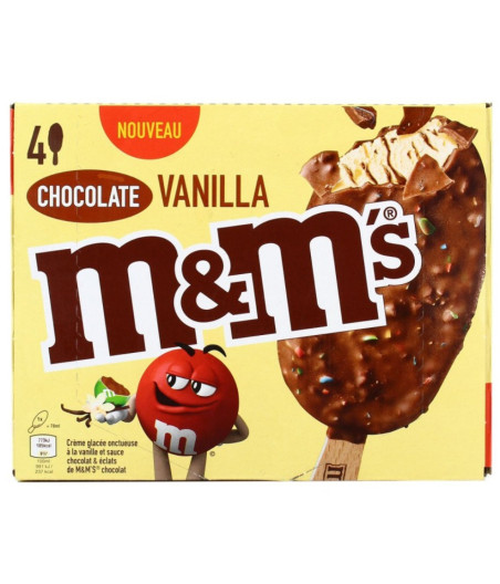 CHOCOLATE VANILLA - CREME GLACEE ONCTUEUX 244 G