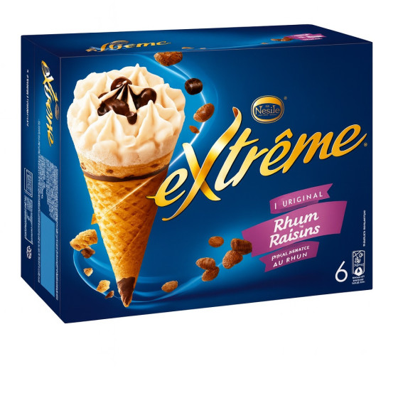 GLACE RHUM RAISIN EXTREME NESTLE X6 426G