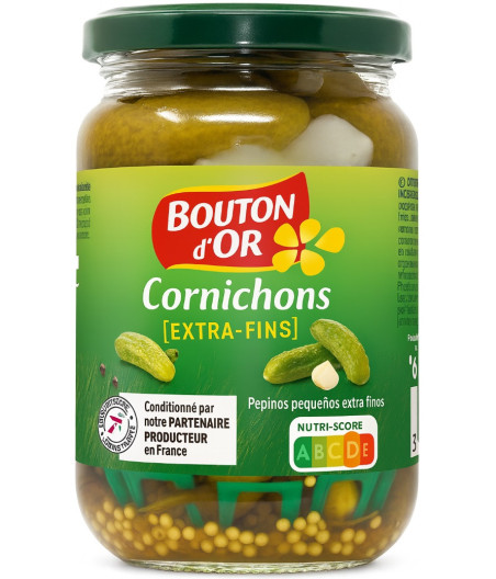 CORNICHONS FINS BOUTON D'OR 360G