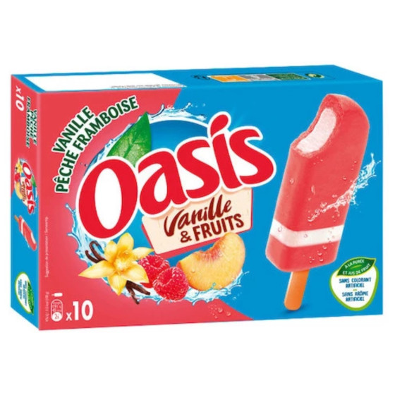 OASIS VANILLE PECHE FRAMBOISE