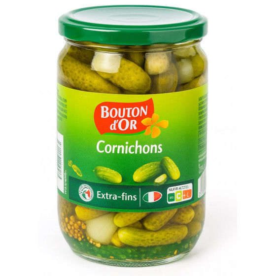 LES CORNICHONS CROQUANTS EXTRA FINS 350 G