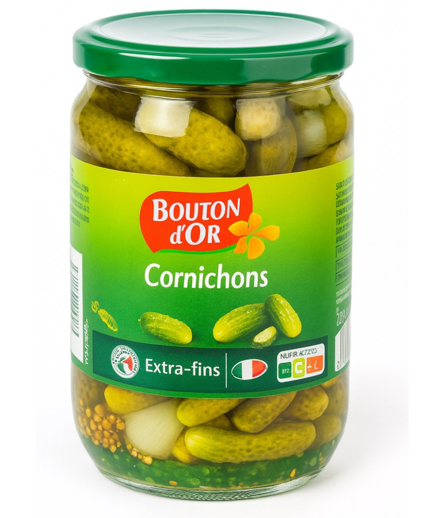 LES CORNICHONS CROQUANTS EXTRA FINS 350 G