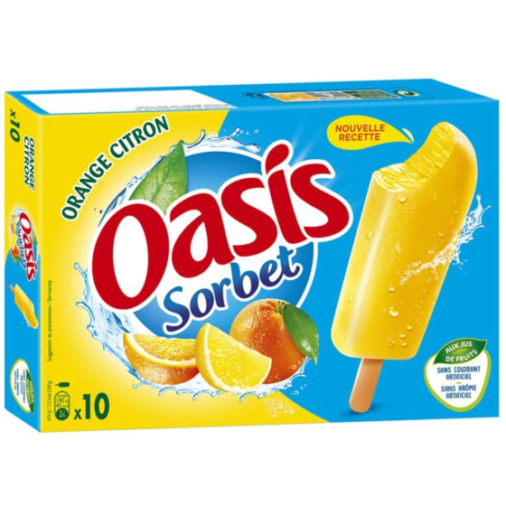 OASIS SORBET ORANGE CITRON 500 ML (400 G)