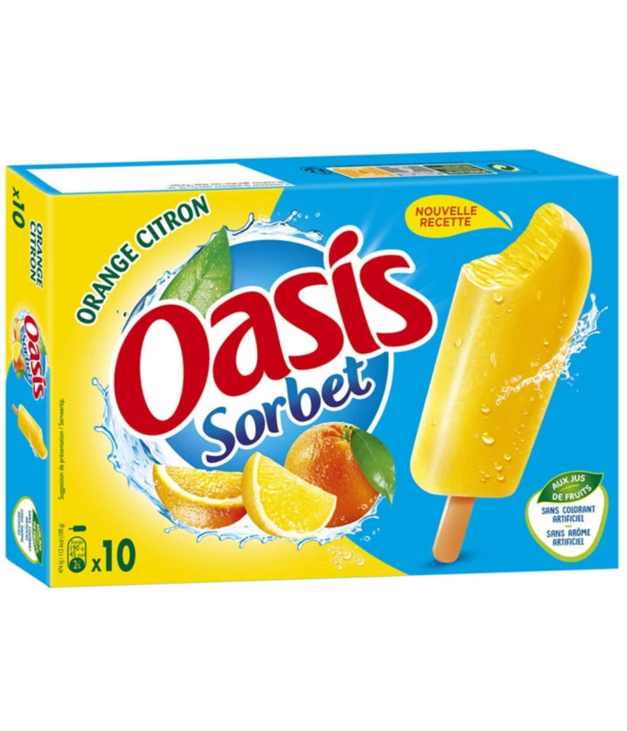 OASIS SORBET ORANGE CITRON 500 ML (400 G)