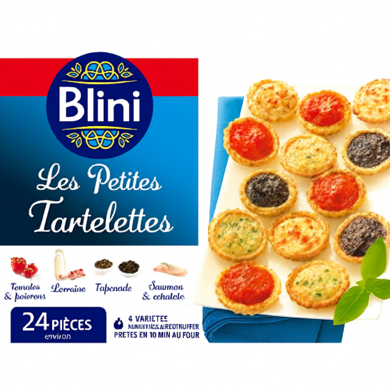 ASSORTISSEMENTS PETITES TARTELETTES BLINI X24
