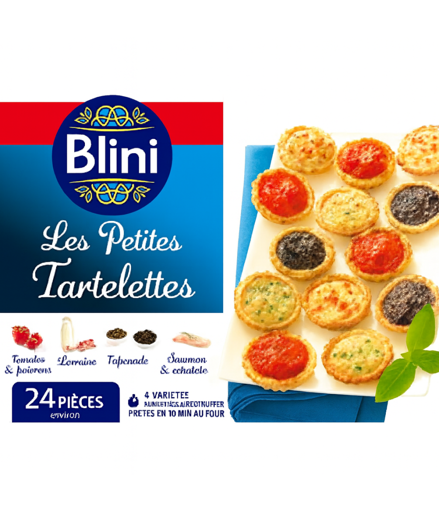 ASSORTISSEMENTS PETITES TARTELETTES BLINI X24