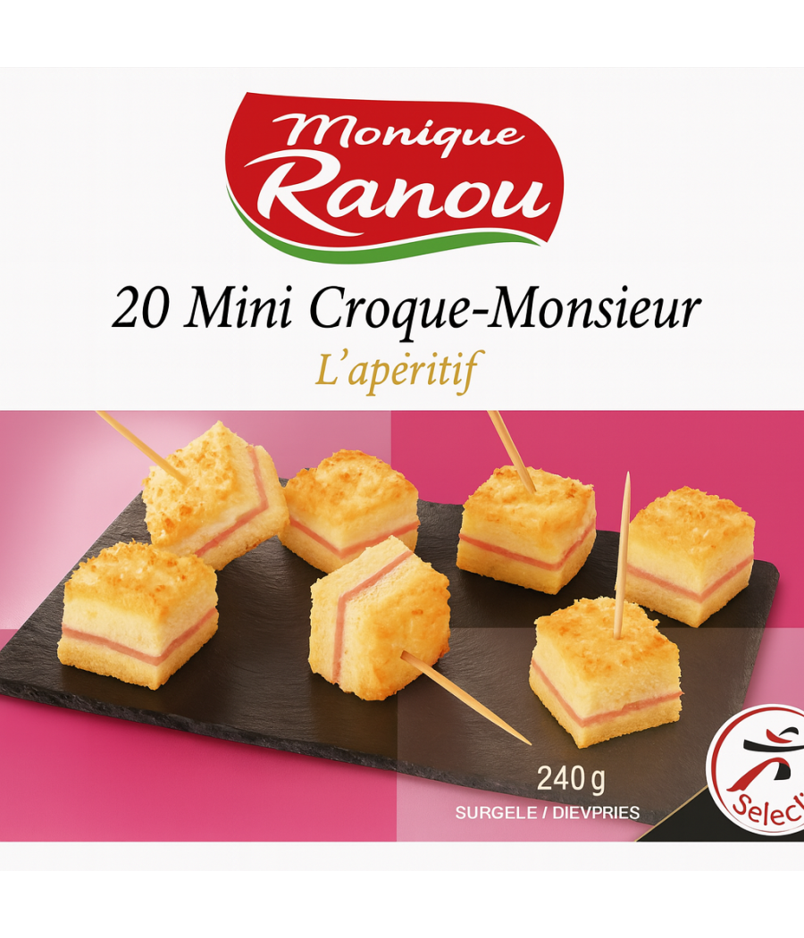 MINI CROQUE-MONSIEUR MONIQUE RANOU 240G