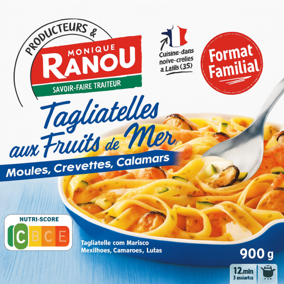 TAGLIATEL FRUITS DE MER MONIQUE RANOU 900G