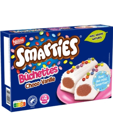 BUCHETTES CHOCOLAT VANILLE SMARTIES NESTLE 228G