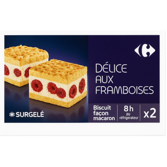 DELICE AUX FRAMBOISES FACON MACARONS 2X76 G