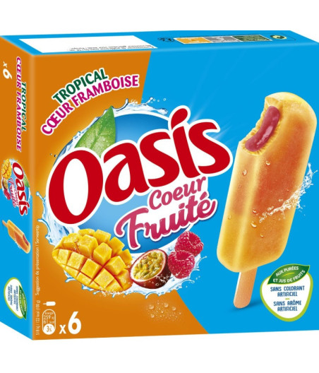 COEUR FRUITE TROPICAL FRAMBOISE OASIS