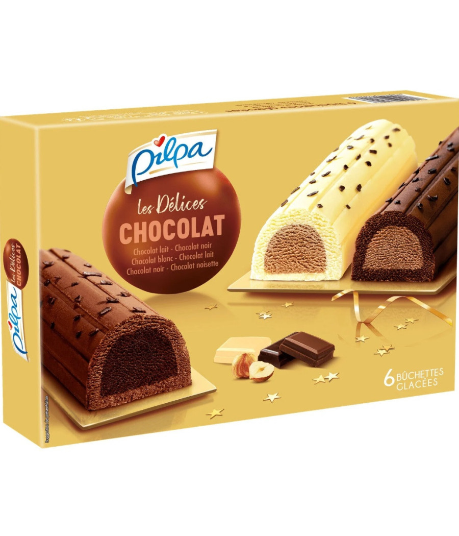 BUCHETTES 3 CHOCOLATS X6 PILPA 360G