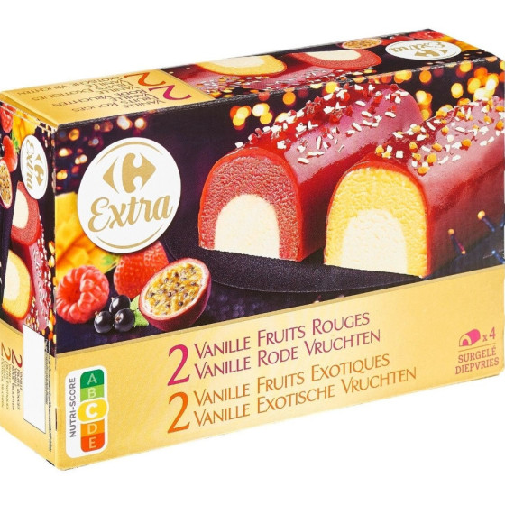 2 VANILLE FRUITS ROUGES 2 VANILLE FRUITS EXOTIQUES 310 G
