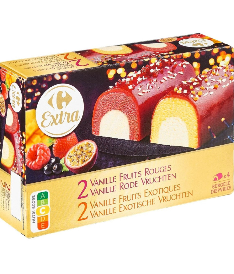 2 VANILLE FRUITS ROUGES 2 VANILLE FRUITS EXOTIQUES 310 G
