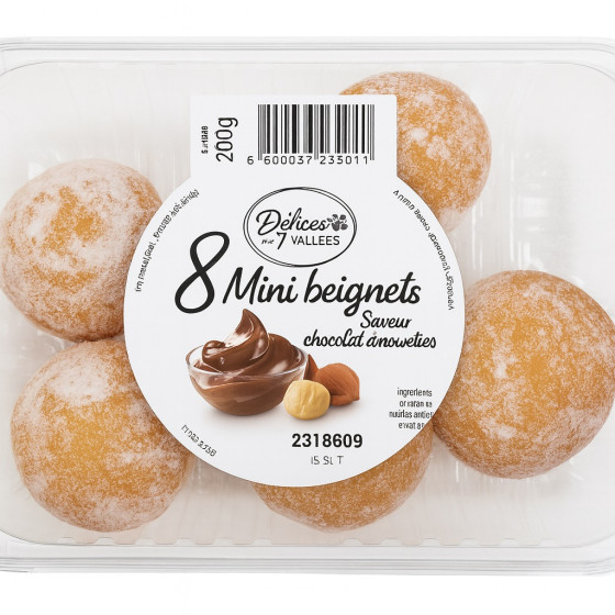 MINI BEIGNETS FOURRES CHOCOLAT NOISETTES 200G