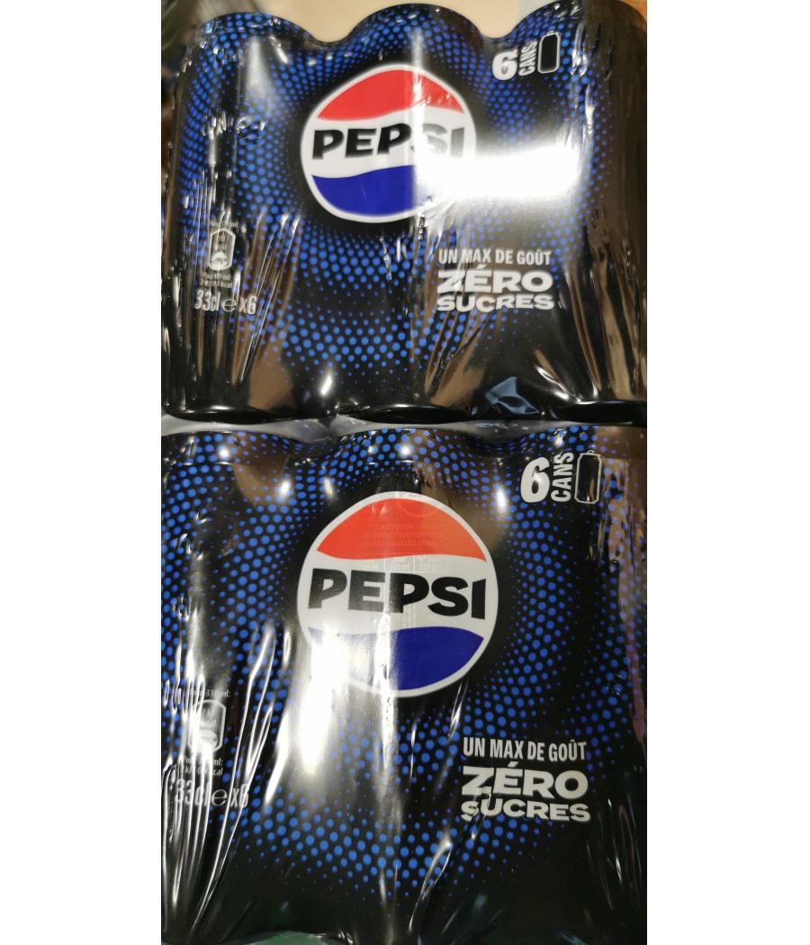 PEPSI ZERO SLEEK CAN 330MLX6 6X33CL