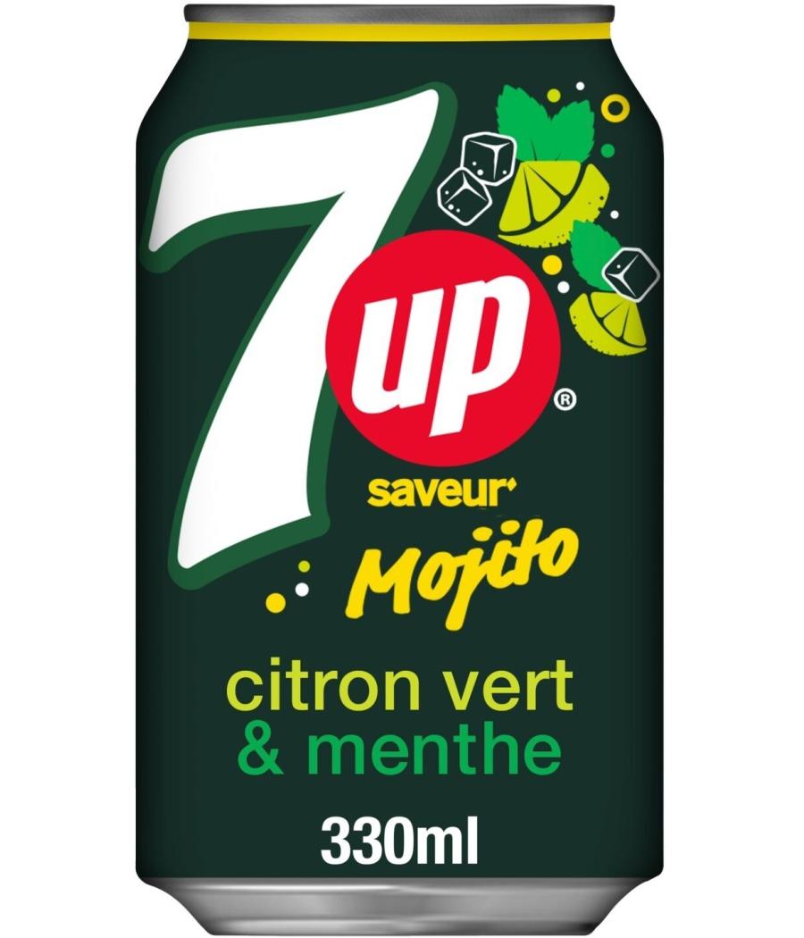 7UP SAVEUR MOJITO CITRON VERT & MENTHE 33 CL 330 ML