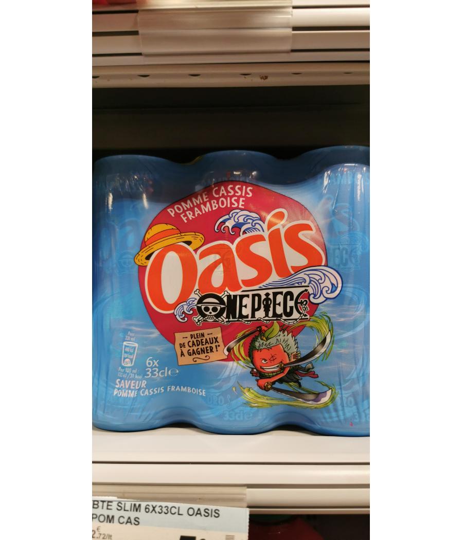 OASIS POMME-CASSIS-FRAMBOISE  6X33 CL