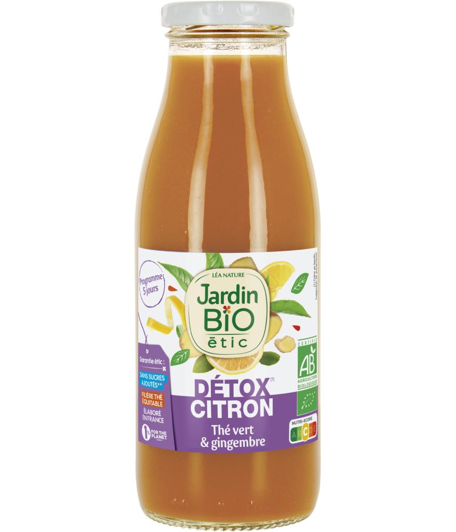 BOISSON DETOX CITRON JARDIN BIO ETIC 50CL