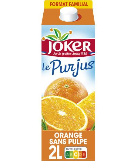 JUS D'ORANGE JOKER SANS PULPE 2L