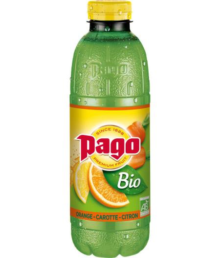 JUS D'ORANGE PAGO NECTAR BIO ORANGE CAROTTE CITRON
