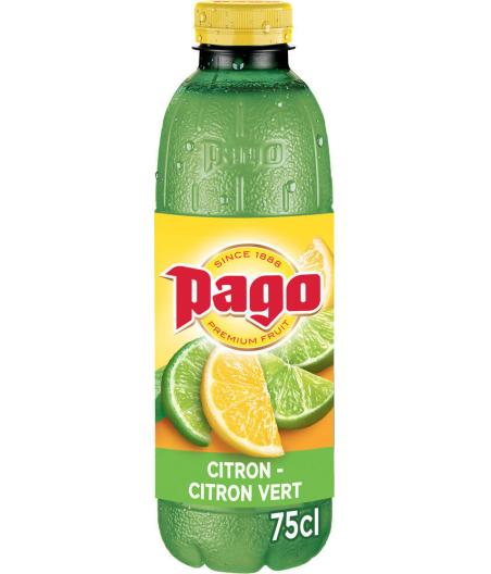 JUS AUX FRUITS PAGO CITRON-CITRON VERT 0,75CL