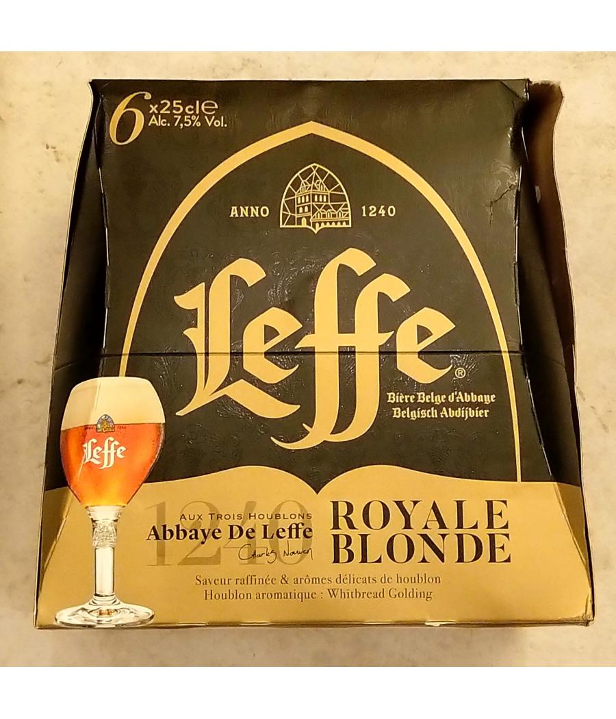 BIERE LEFFE ROYALE BLONDE 6×25CL