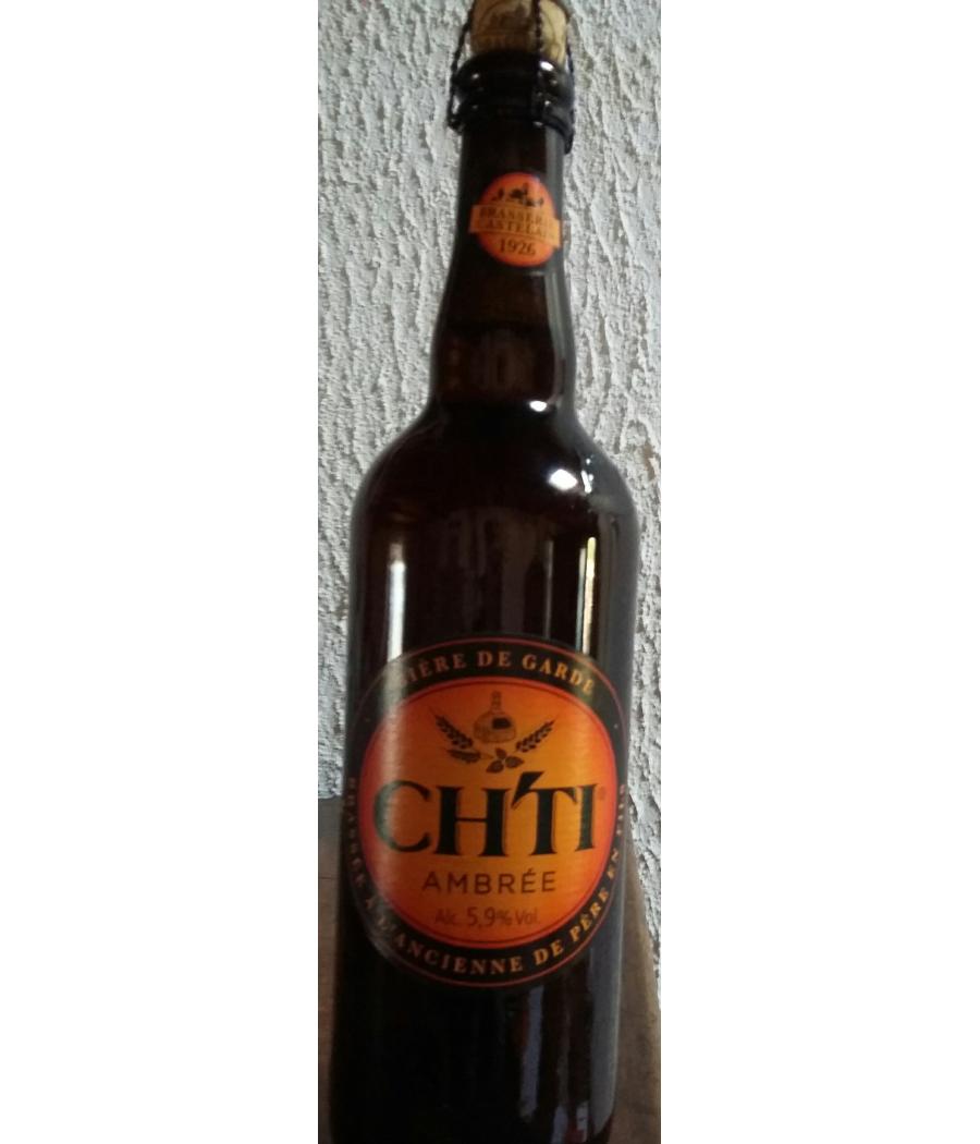 CH\'TI BIERE AMBREE 5, 9° -75CL