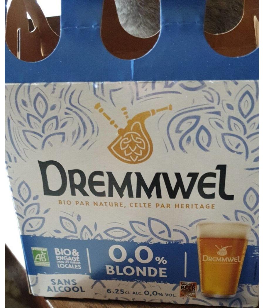 BIERE BLONDE DREMMWEL SANS ALCOOL 6 X 25 CL