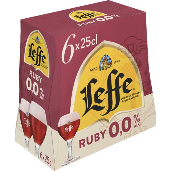 BIERE SANS ALCOOL LEFFE RUBY 6X25CL