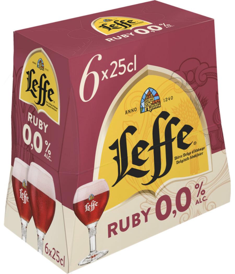 BIERE SANS ALCOOL LEFFE RUBY 6X25CL