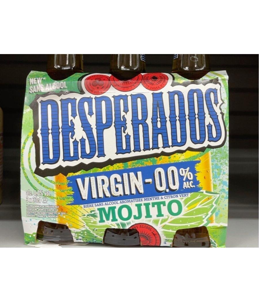 BIERE SANS ALCOOL SAVEUR MOJITO DESPERADOS 3X33 CL