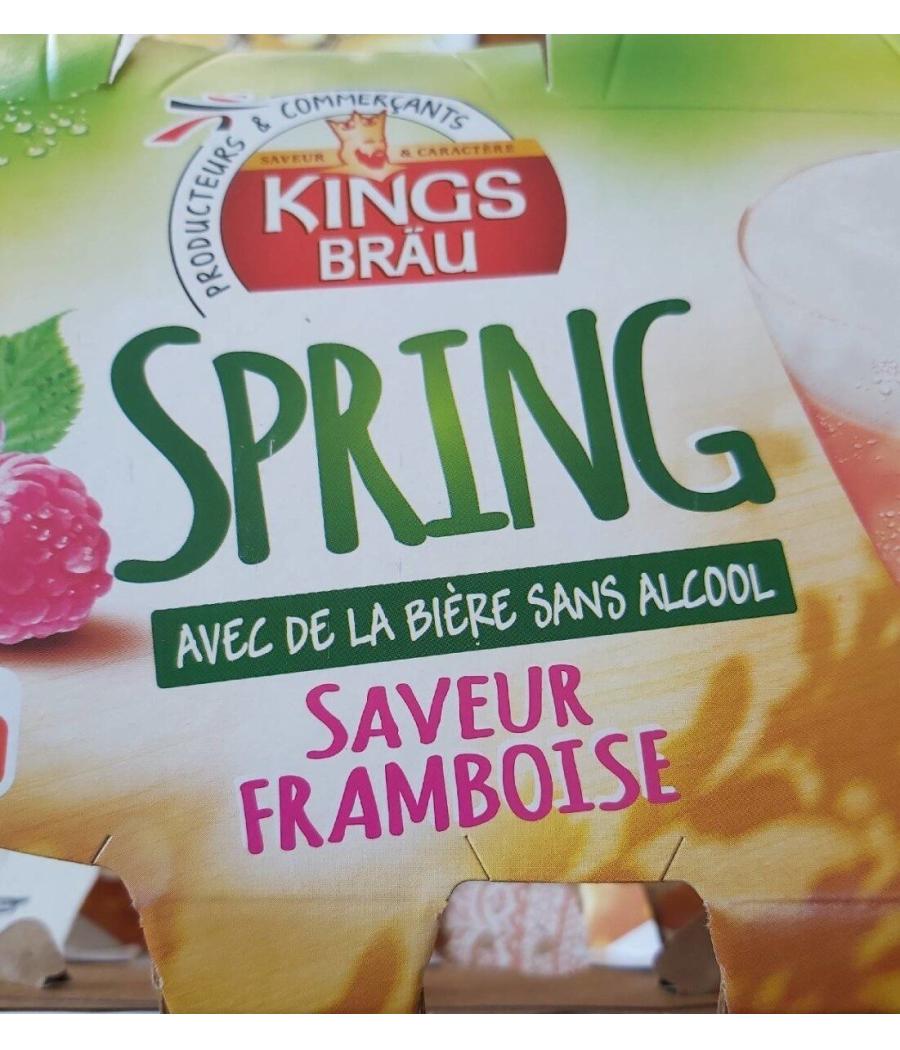 BIERE SANS ALCOOL SPRING SAVEUR FRAMBOISE 6X33CL