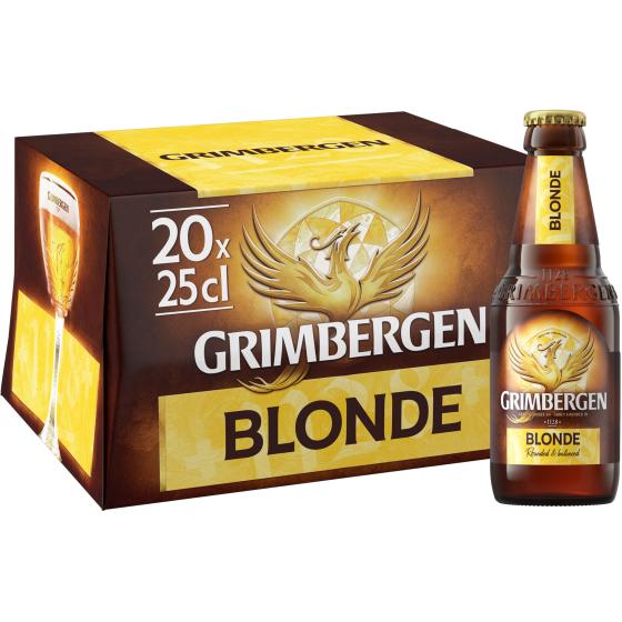 BIERE BLONDE D'ABBAYE GRIMBERGEN  20X25CL
