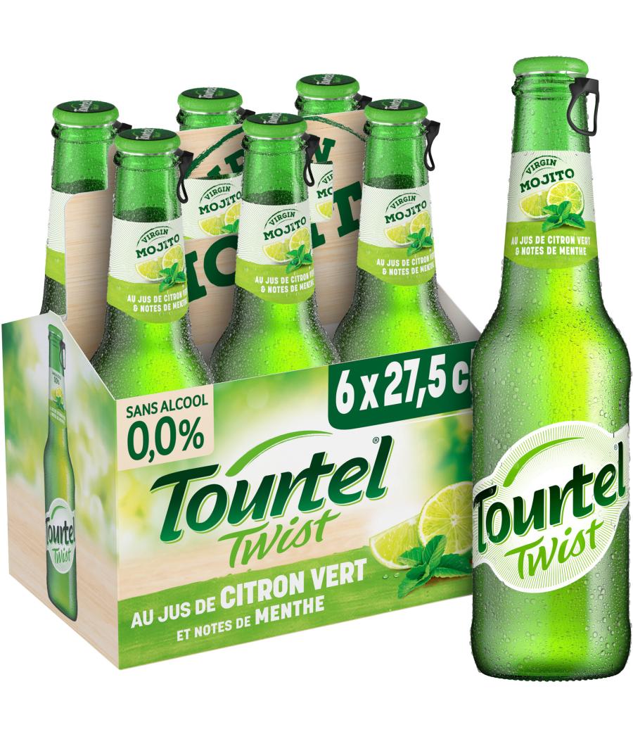 BIERES SANS ALCOOL AROMATISEES AU JUS DE CITRON VERT 6X 27,5CL