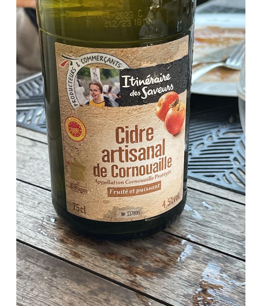 CIDRE DE CORNOUAILLE ITINERAIRES DE SAVEURS 75CL