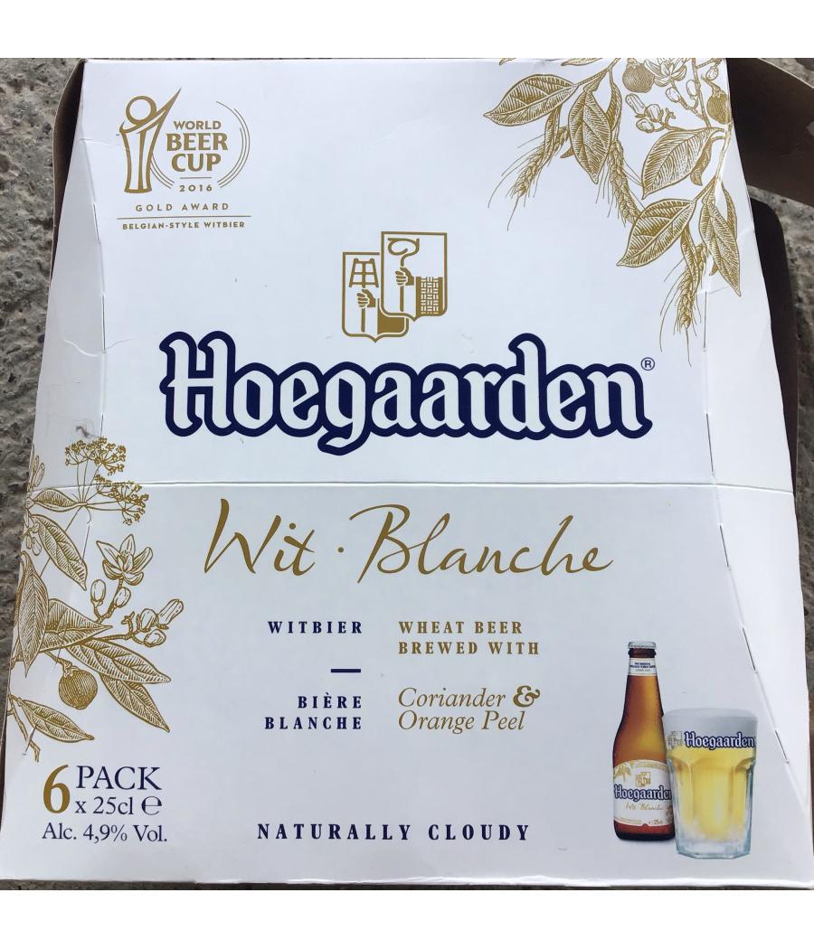 BIERE BLANCHE HOEGAARDEN 6X25CL