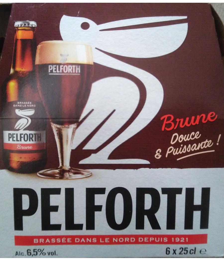 BIERE  BRUNE  PELFORTH 6X25CL