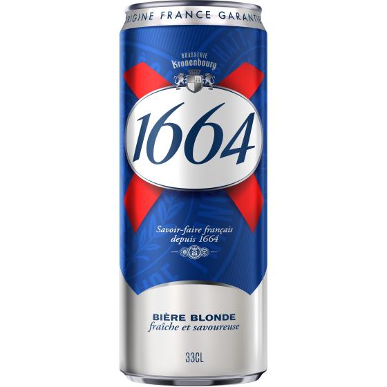 BIERE BLONDE 1664 BY KRONENBOURG 33CL