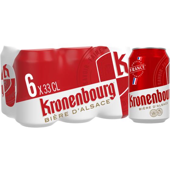 BIERE BLONDE D'ALSACE KRONENBOURG 6X33CL