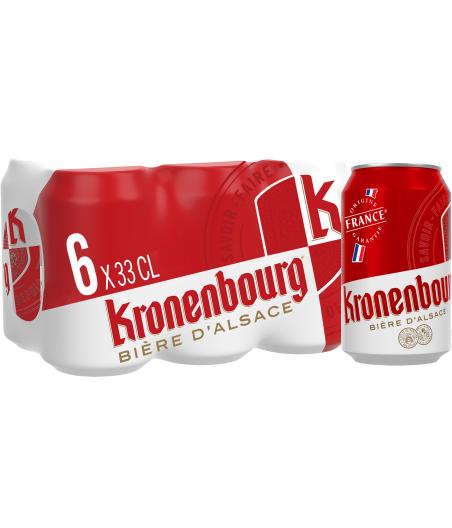 BIERE BLONDE D'ALSACE KRONENBOURG 6X33CL