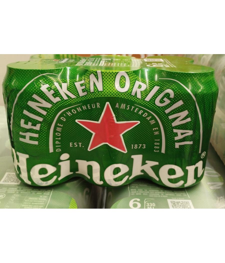 BIERE BLONDE HEINEKEN 6X33CL