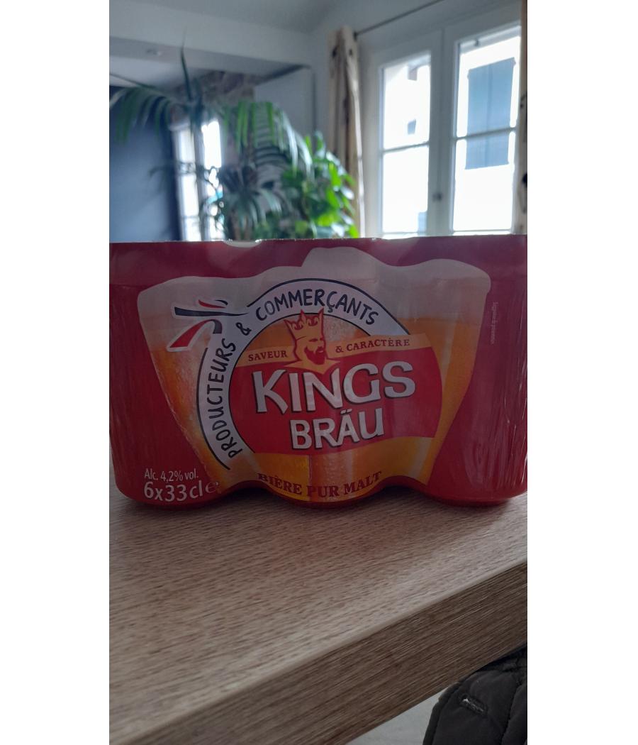 BIERE PURE MALT KINGSBRAU 6X33CL