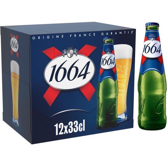 BIERE BLONDE 1664 12X33CL