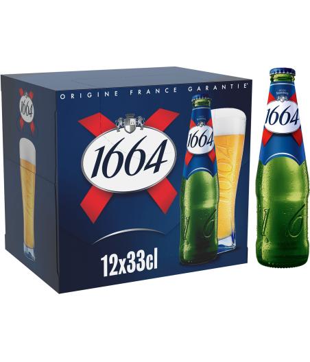 BIERE BLONDE 1664 12X33CL