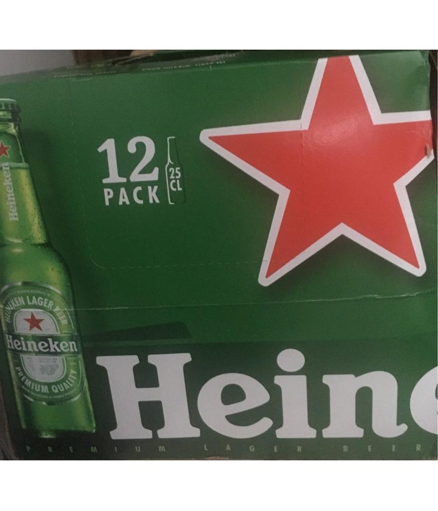 BIERE BLONDE 5% HEINEKEN 12X25CL